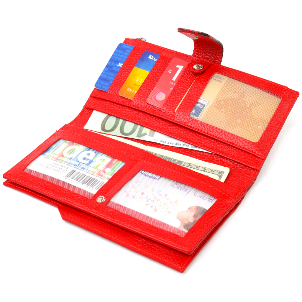 Гаманець Canpellini З натуральної шкіри Різнобарвний (21638) - зображення 7