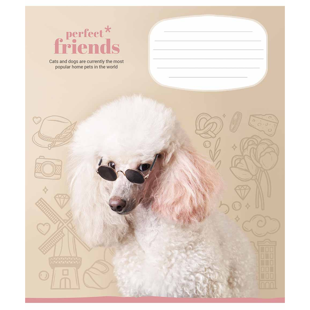 Зошит Школярик Perfect friends 12 аркушів клітинка (012-3250K) - зображення 5