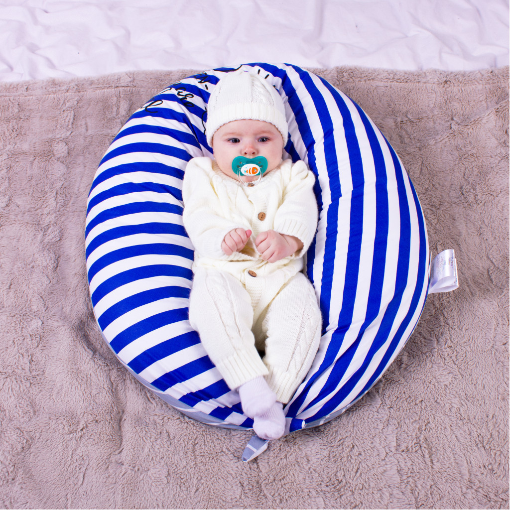 Подушка MirSon для вагітних та годування №8318 Print Line 18-002 Silvi Бязь 30х170х20 см (2200006200437) - зображення 1