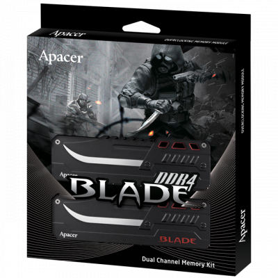 Модуль пам'яті для комп'ютера DDR4 16GB (2x8GB) 3466 MHz BLADE Series Apacer (EK.16GA3.GGBK2) - зображення 4