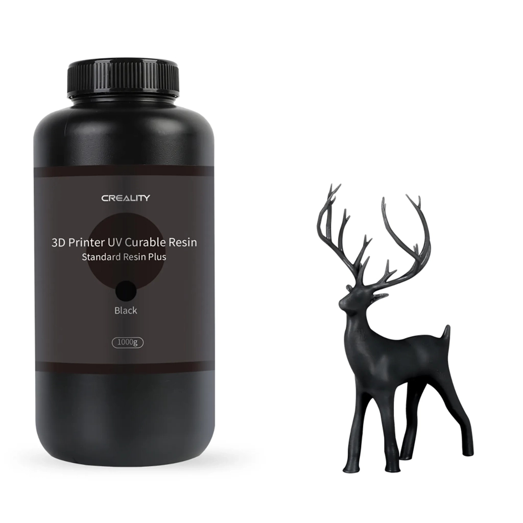 Фотополімерна смола Creality Resin, LCD Standard Plus 1кг, black, transparent (3302020090) - зображення 1