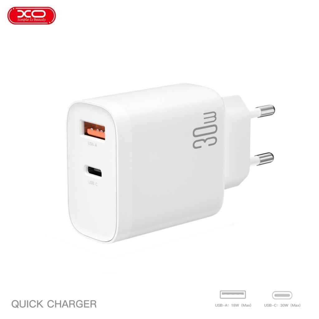 Зарядний пристрій XO 1xUSB-C PD30W + 1xUSB QC3.0 (XO-QC16) - зображення 6