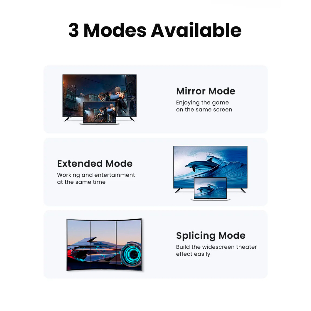 Кабель мультимедійний DisplayPort M to DisplayPort M 1.0m 16K DP118 black UGREEN (15383) - зображення 8