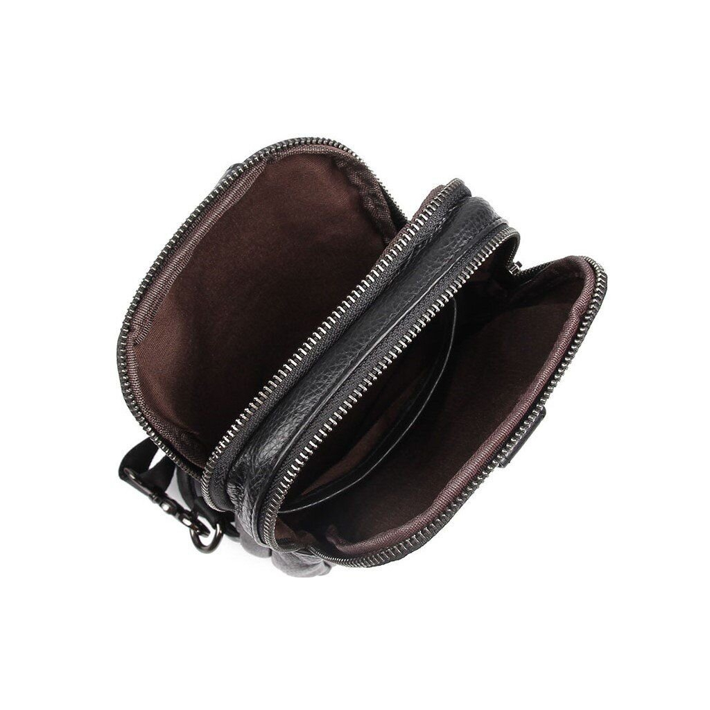 Сумка Vintage Шкіряна в зернистій шкірі через плече Чорна (14950) - зображення 7