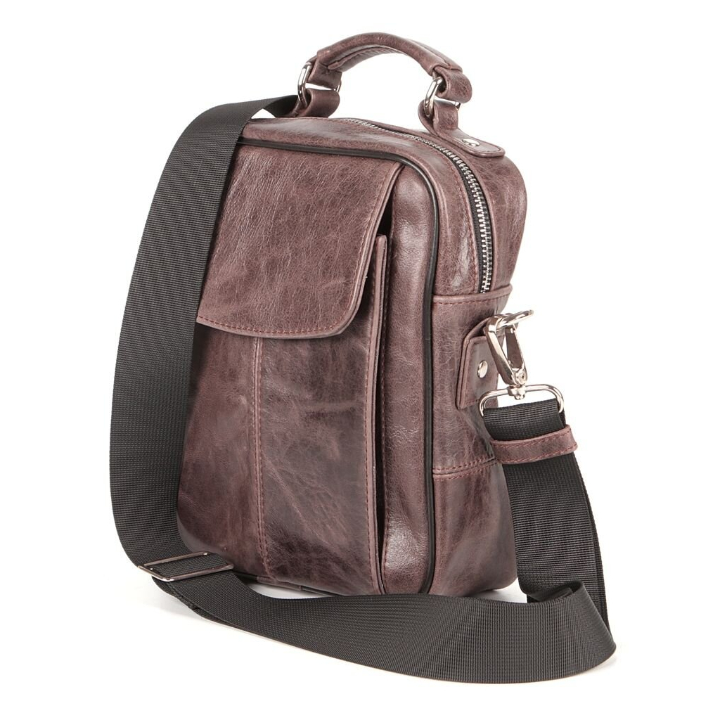 Сумка Shvigel Шкіряна Коричнева (00874) - зображення 5