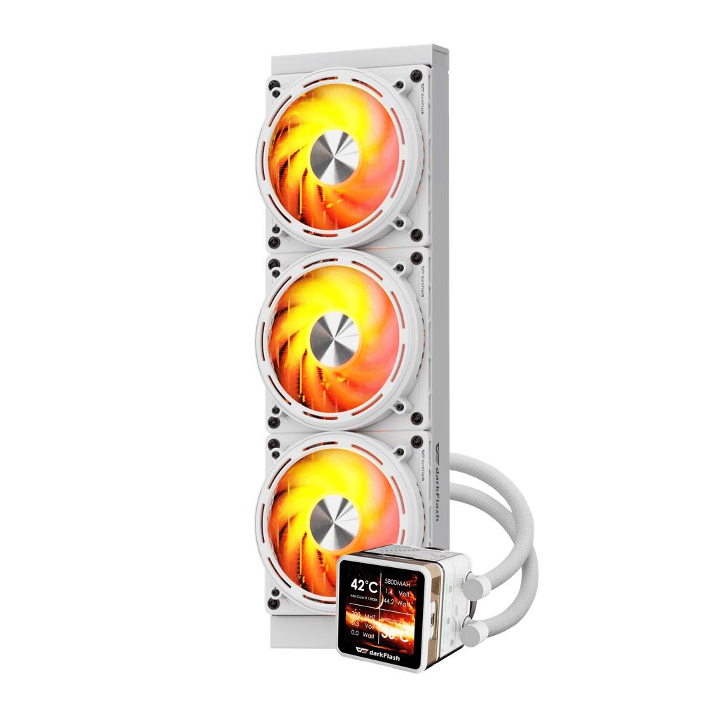 Кулер до процесора DARKFLASH DE360 WHITE - зображення 3