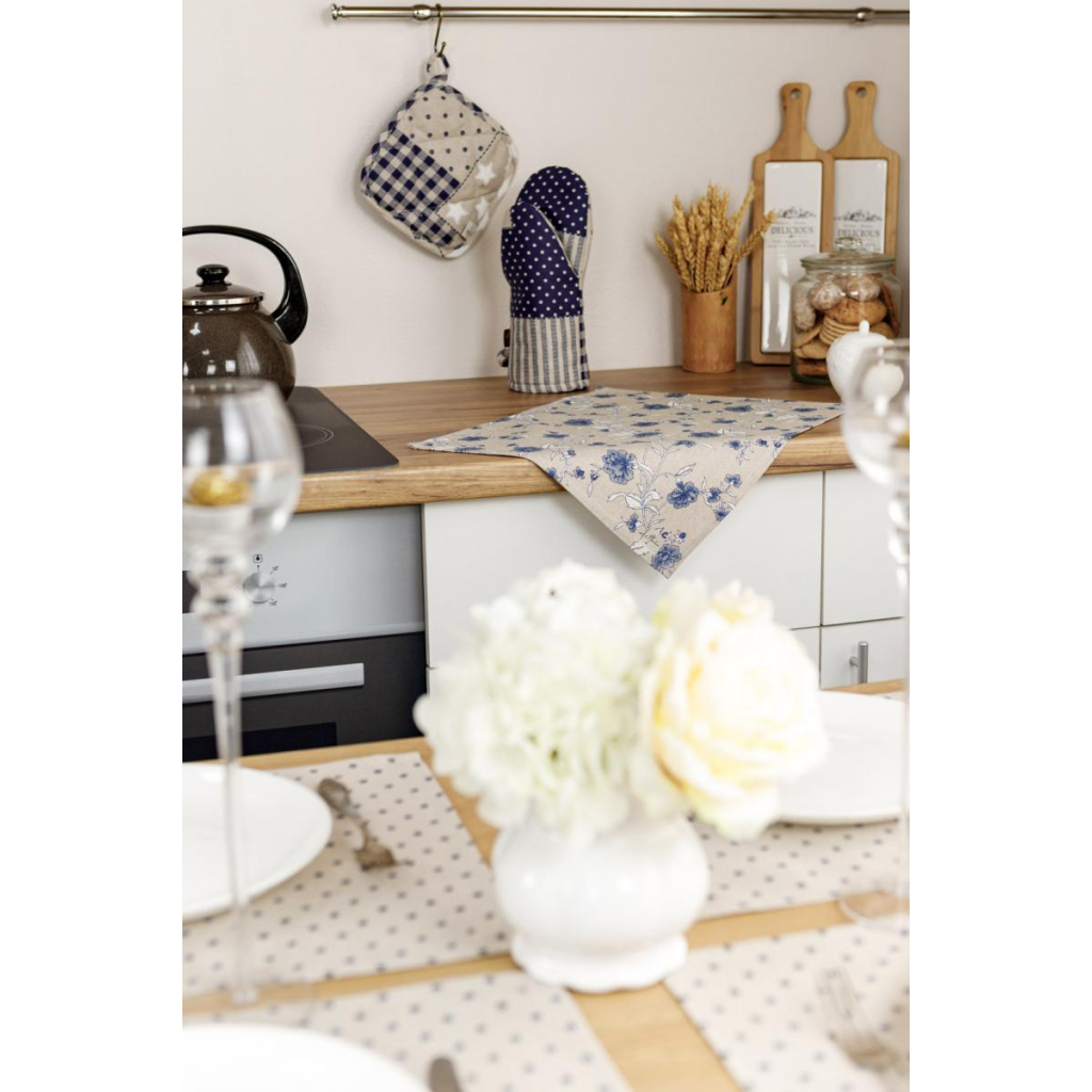 Кухонна прихватка Прованс Рукавичка Печворк синій Господиня (031504) - изображение 7