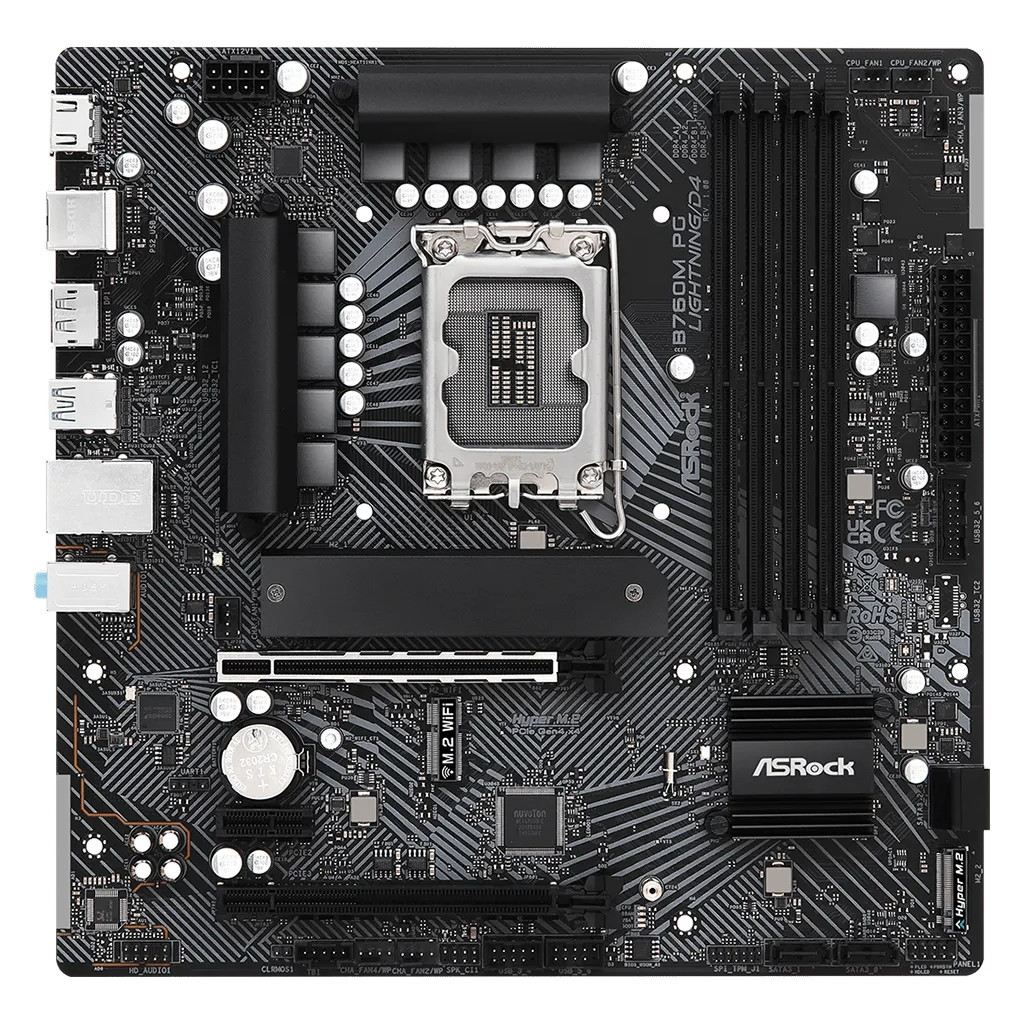 Материнська плата ASRock B760M PG LIGHTNING/D4 - зображення 2