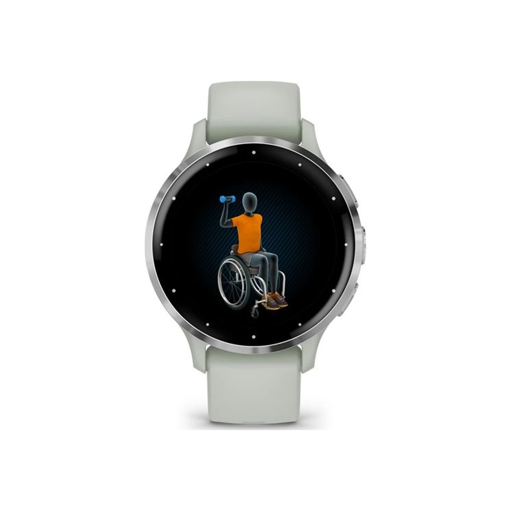 Смарт-годинник Garmin Venu 3S, Sage Gray + Passivated, GPS (010-02785-01) - зображення 8