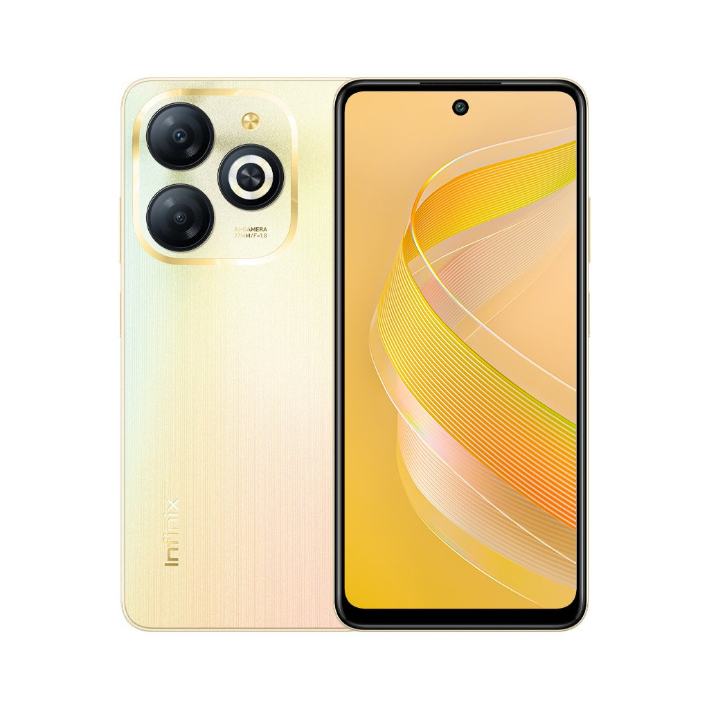 Мобільний телефон Infinix Smart 8 4/128Gb Shinny Gold (4894947010477) - зображення 1