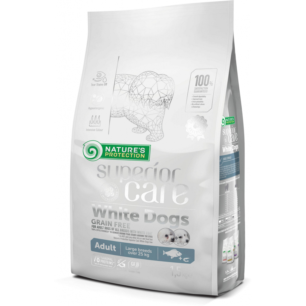 Сухий корм для собак Nature's Protection NP Superior Care White Dogs Grain Free White Fish Adult Larg (NPSC46338) - зображення 1