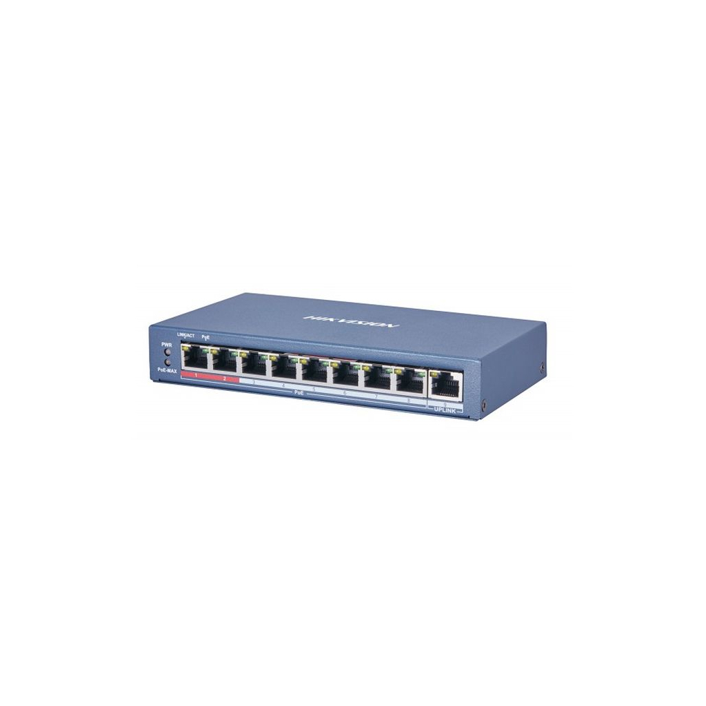 Комутатор мережевий Hikvision DS-3E0109P-E(C) - зображення 2