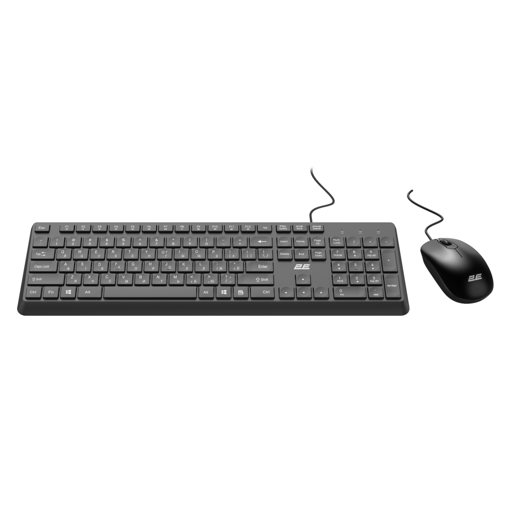 Комплект 2E MK405 USB UA Black (2E-MK405UBK) - зображення 2