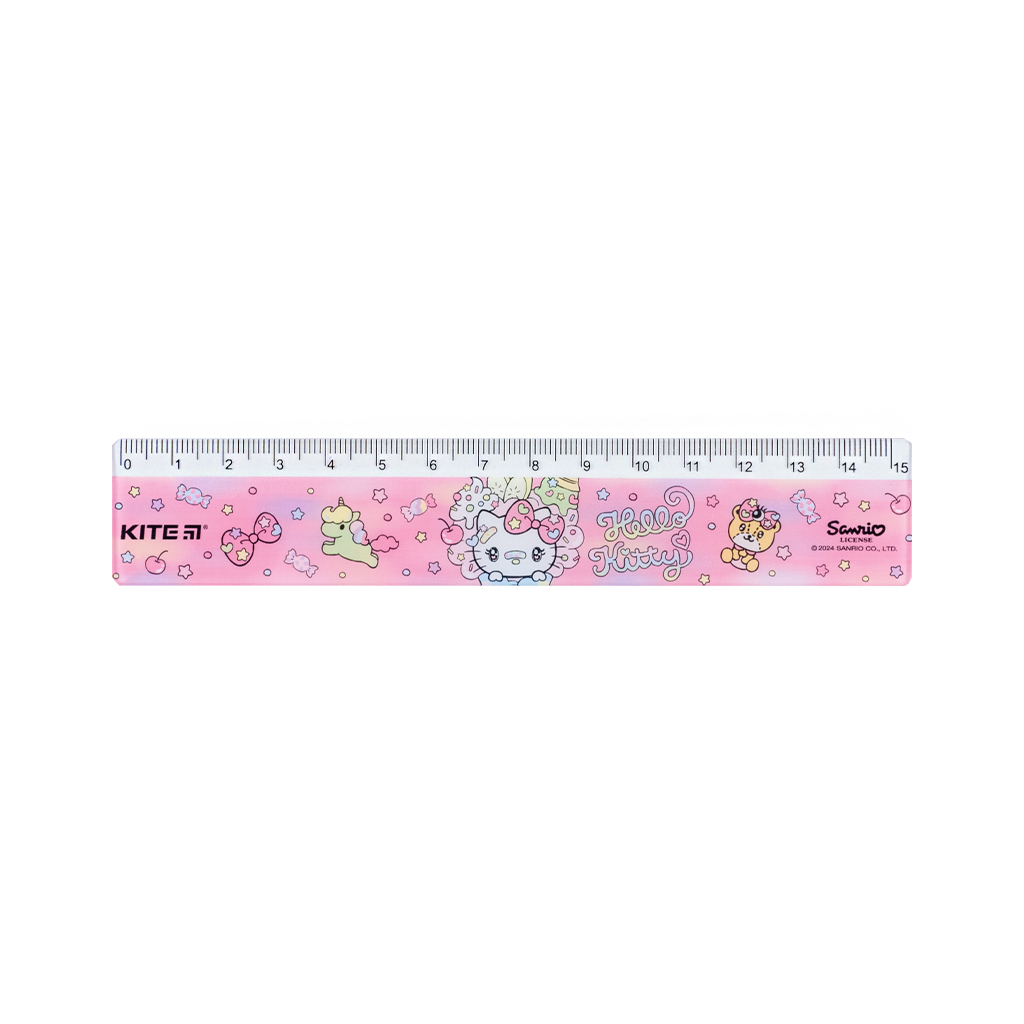 Лінійка Kite Hello Kitty, 15 см (HK24-090-2) - изображение 1