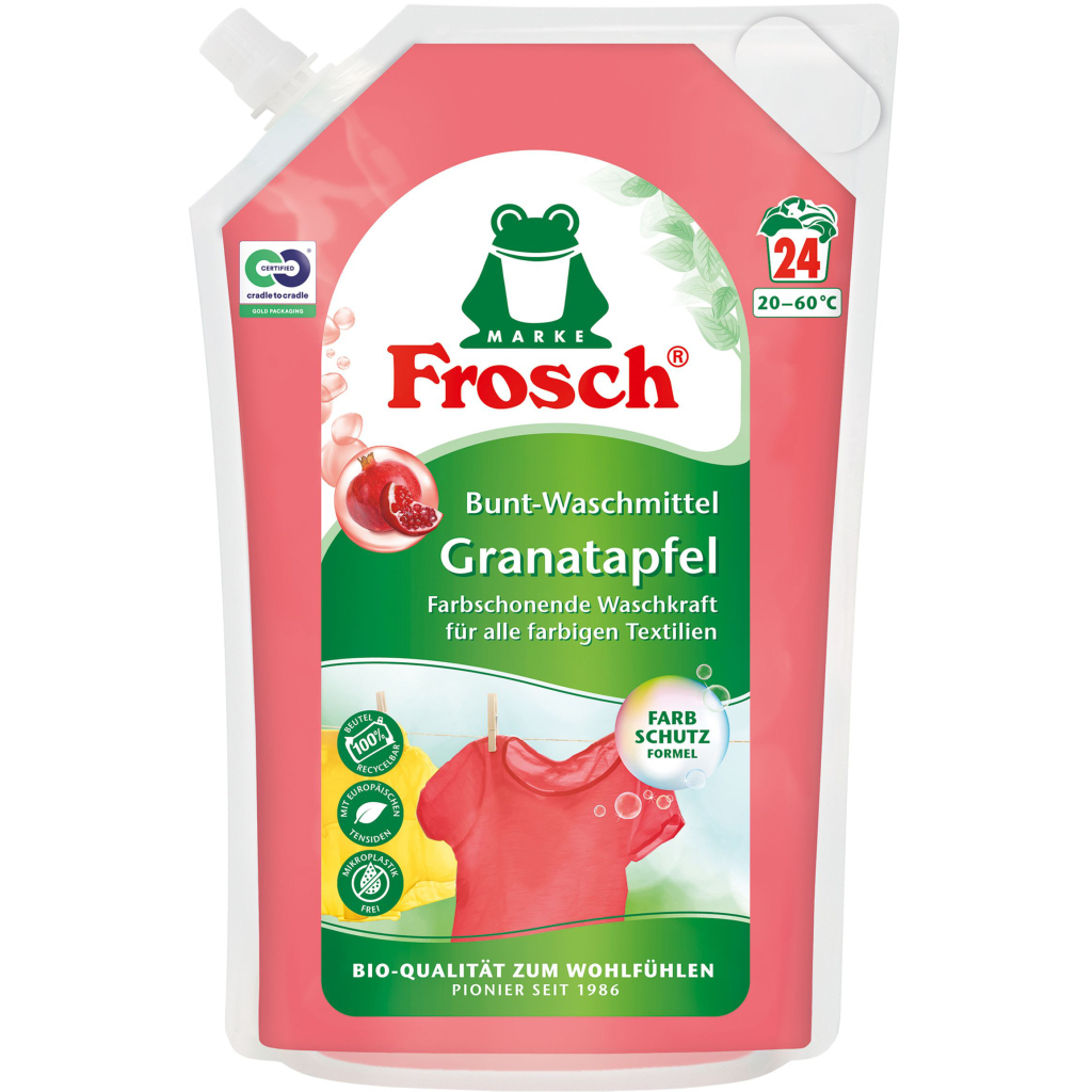 Гель для прання Frosch Гранат 1.8 л (4001499960222) - зображення 1