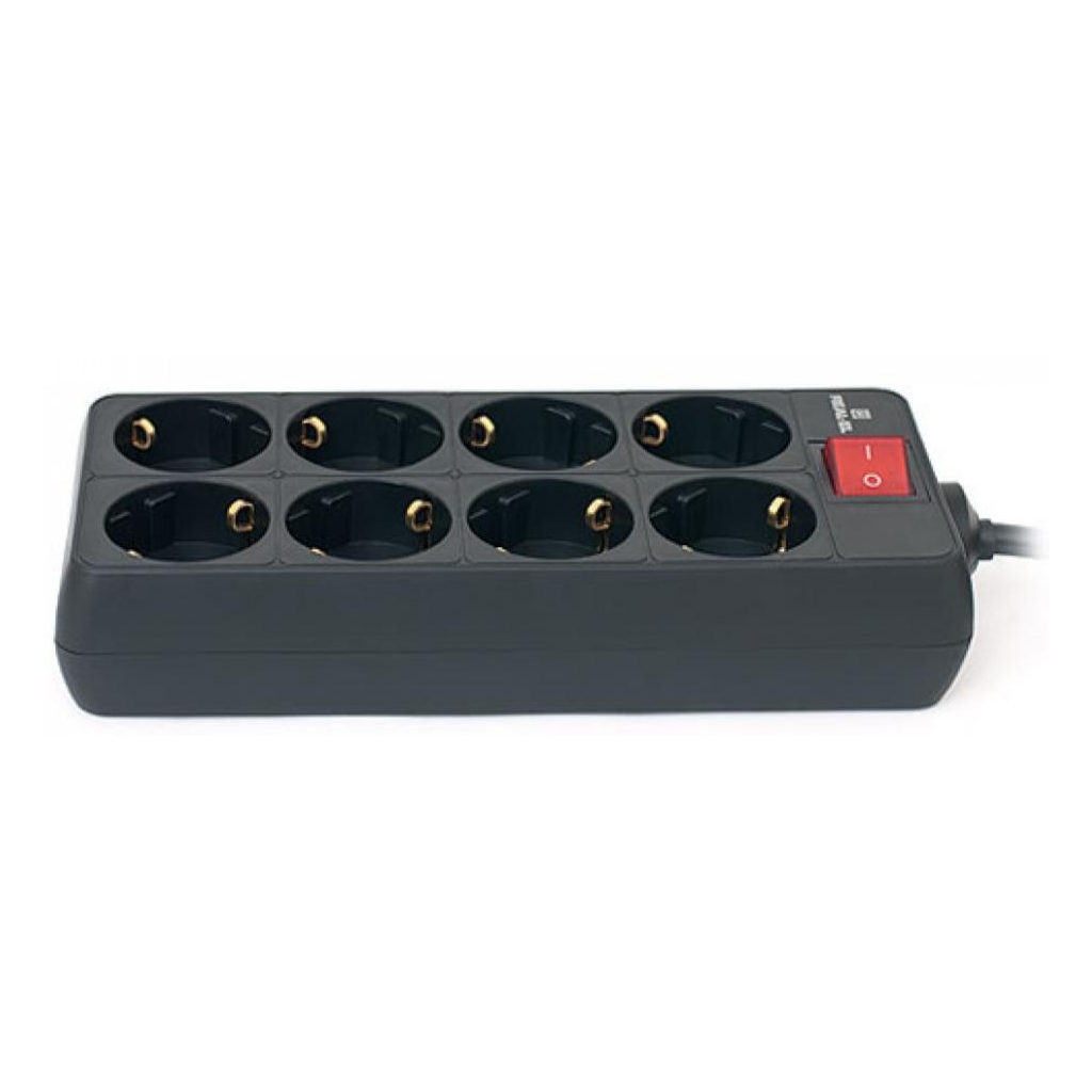 Мережевий фільтр живлення REAL-EL REAL-EL RS-8 PROTECT, 3m, black (EL122300022) - зображення 5