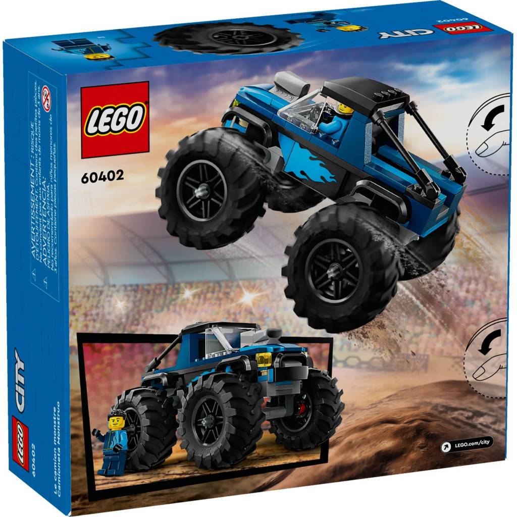 Конструктор LEGO City Синя вантажівка-монстр 148 деталей (60402) - зображення 5