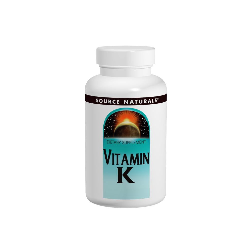 Вітамін Source Naturals Вітамін К 500мкг, 200 таблеток (SN1450) - зображення 1