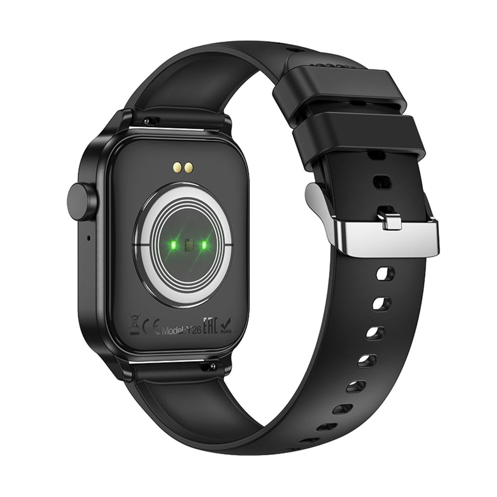 Смарт-годинник HOCO Y26 Smart sports watch (call version) Black (6942007645416) - зображення 3
