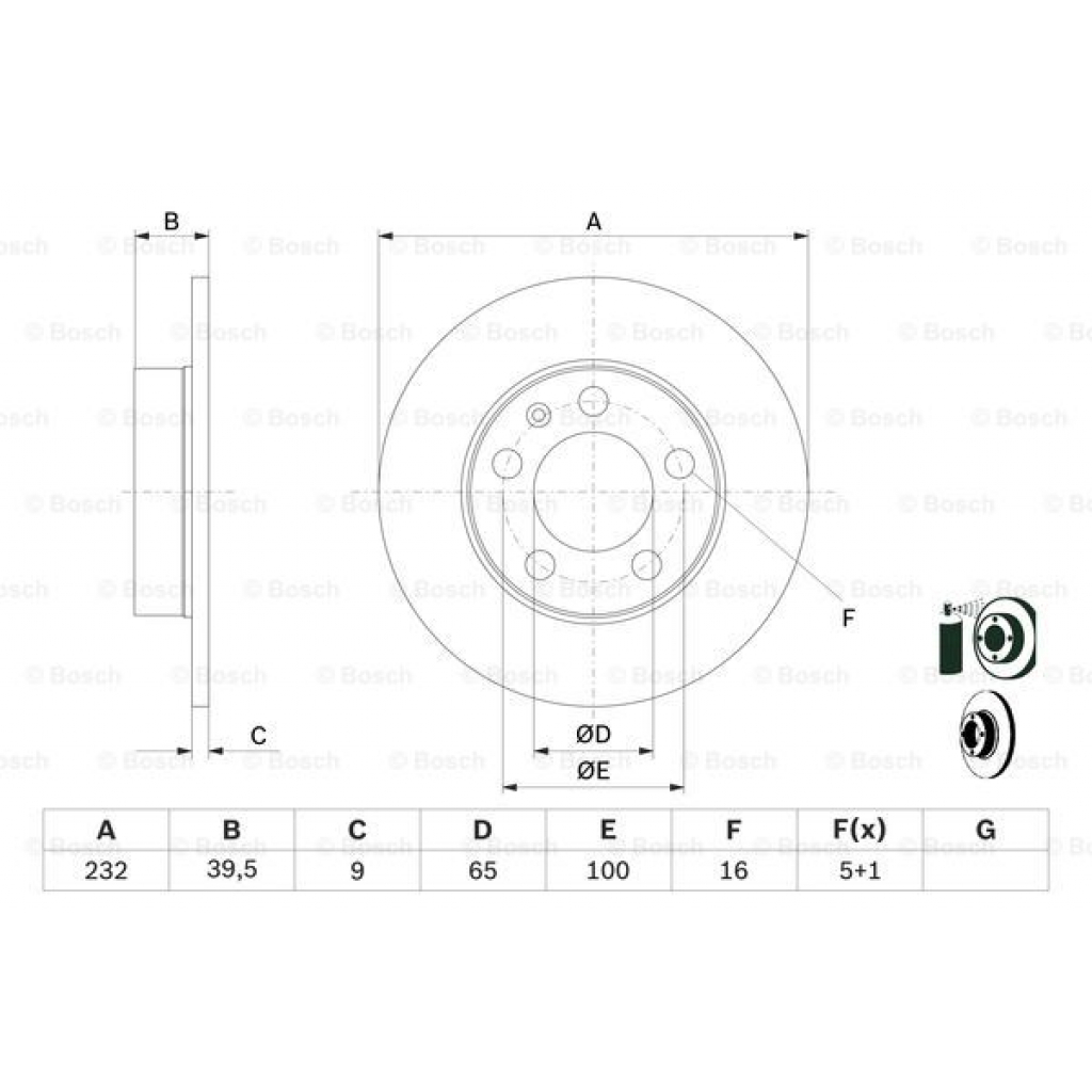 Гальмівний диск Bosch 0 986 478 868 - зображення 5