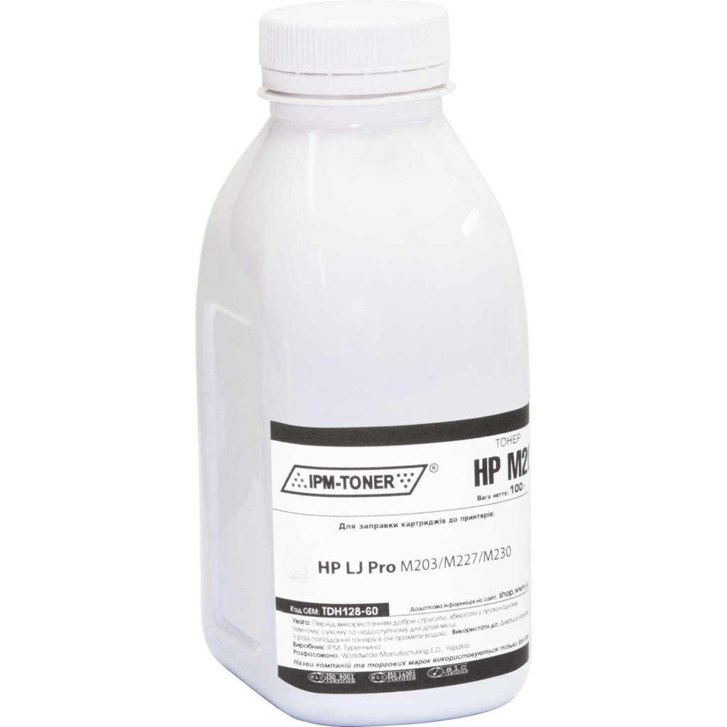 Тонер HP LJ Pro M203/M227/M230, 60г Black IPM (TDH128-60) - зображення 1
