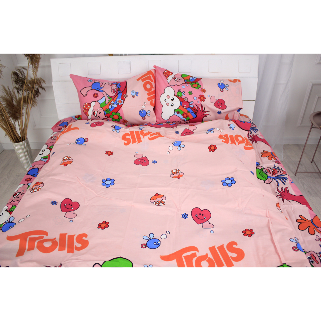 Постільна білизна MirSon Бязь Premium 17-0261 Trolli односпальна (2200001987760) - зображення 1