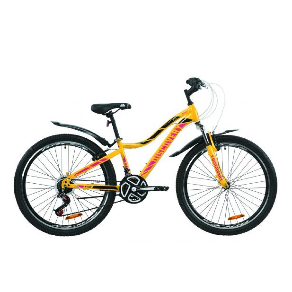 Велосипед Discovery 26" KELLY AM Vbr рама-16" St 2020 жовто-бузковий з чорним (OPS-DIS-26-254) - зображення 1