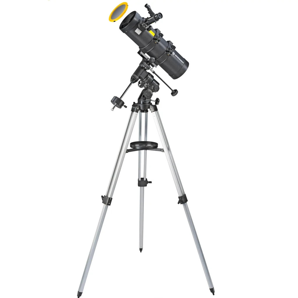 Телескоп Bresser Spica 130/1000 EQ3 Reflector Solar Carbon + фільтр + адаптер (929320) - зображення 1