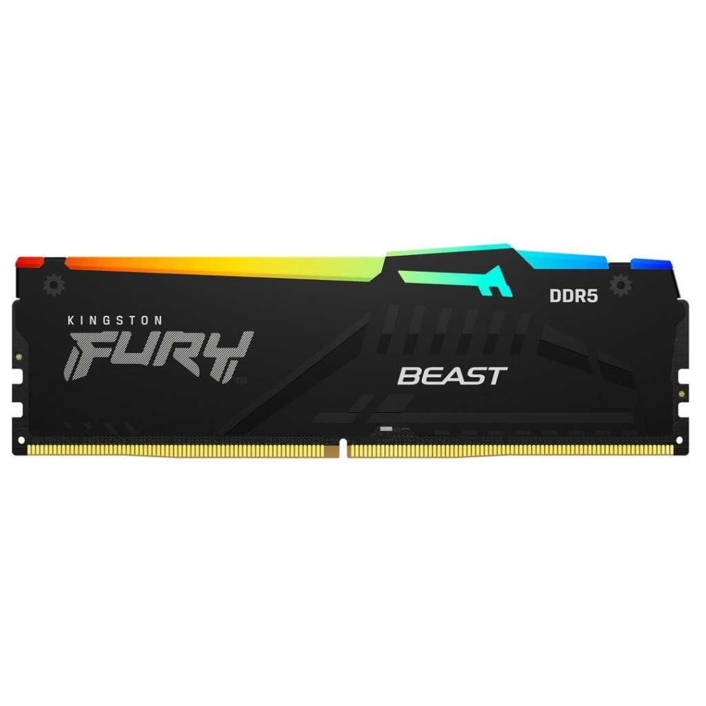 Модуль пам'яті для комп'ютера DDR5 64GB (2x32GB) 5200 MHz Beast RGB EXPO Black Kingston Fury (ex.HyperX) (KF552C40BB2AK2-64) - зображення 4