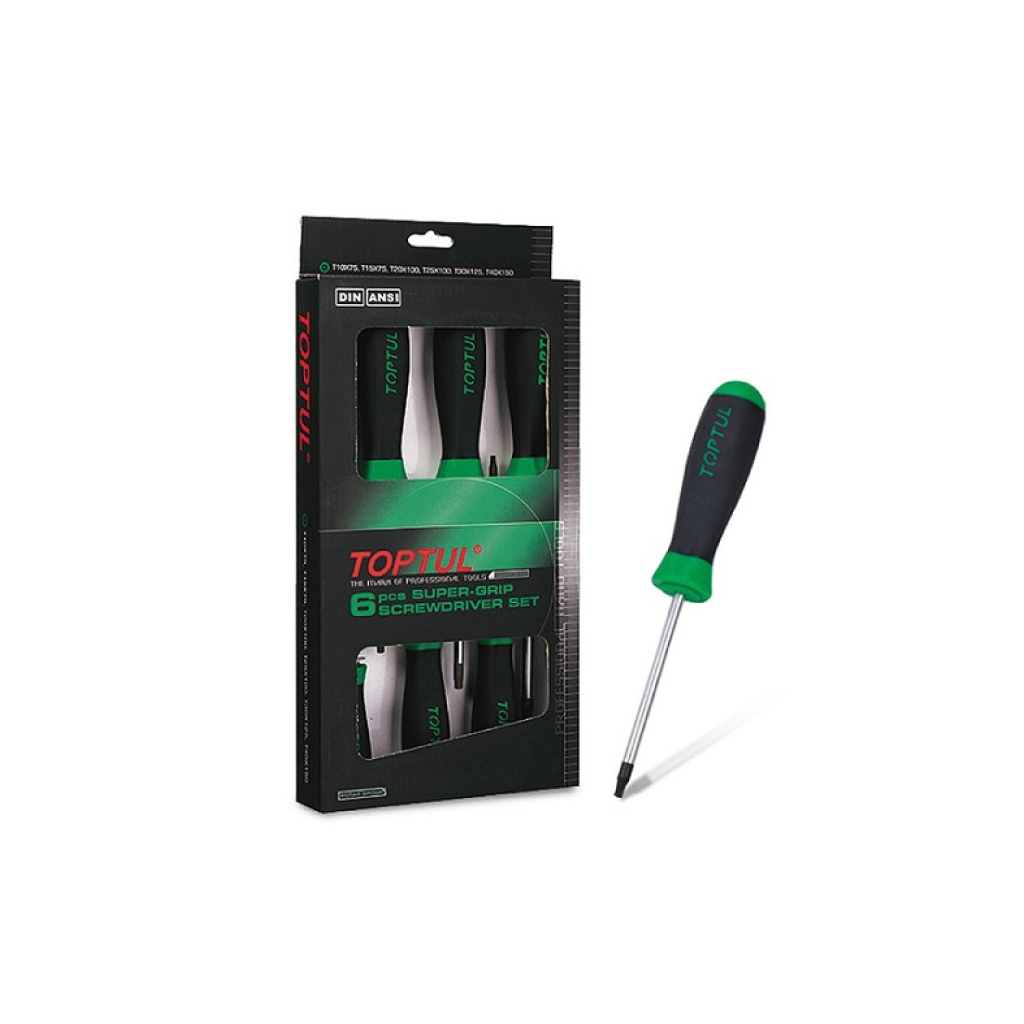 Набір викруток Toptul TORX з отвором T10-T40 (GAAE0610) - зображення 1