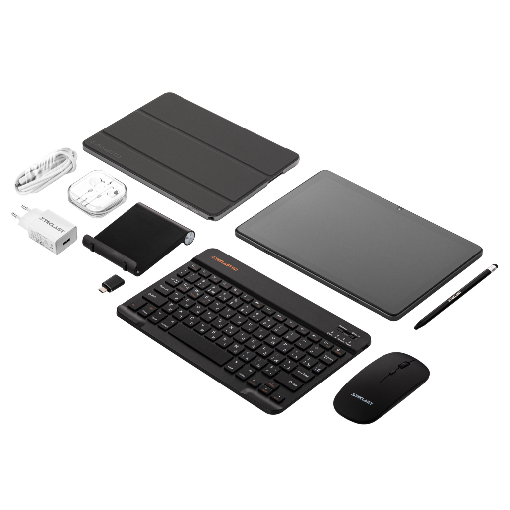 Планшет Teclast P30T KIT 10.1 4/128Gb Wi-Fi Gray Клавіатура/Миша/Навушники/Підставка/Стилус/Чохол (6940709688212) - зображення 6