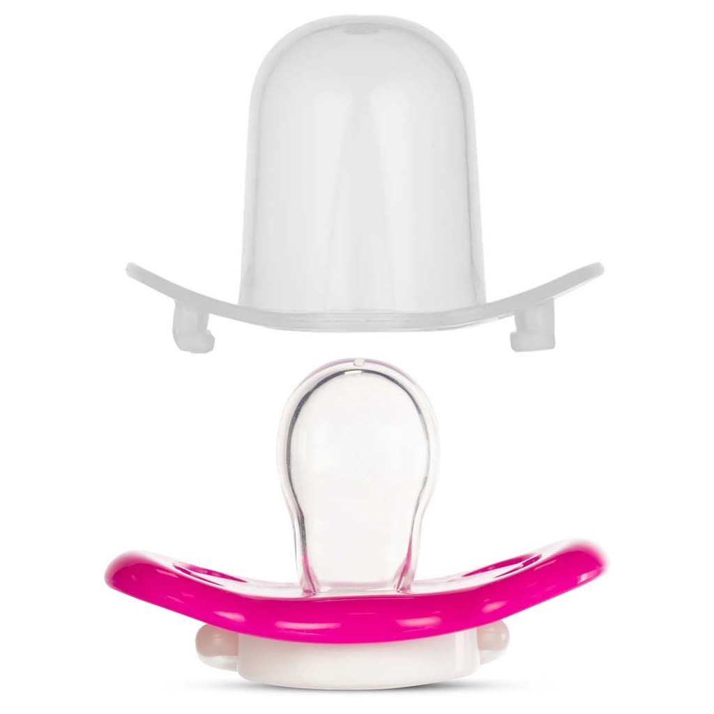 Пустушка Baboo Sea Life силіконова, світиться в темряві, 6+ міс (рожева) (5-032) - зображення 3