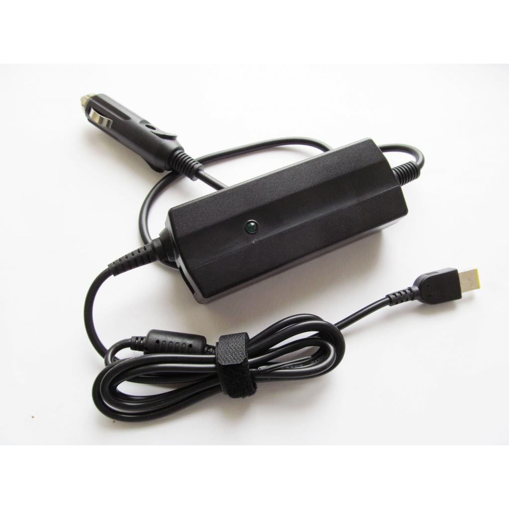 Блок живлення до ноутбуку AlSoft [car 12В-16В] Lenovo 90W 20V, 4.5A, роз'єм прямокут. + 2*USB (A40288) - зображення 1
