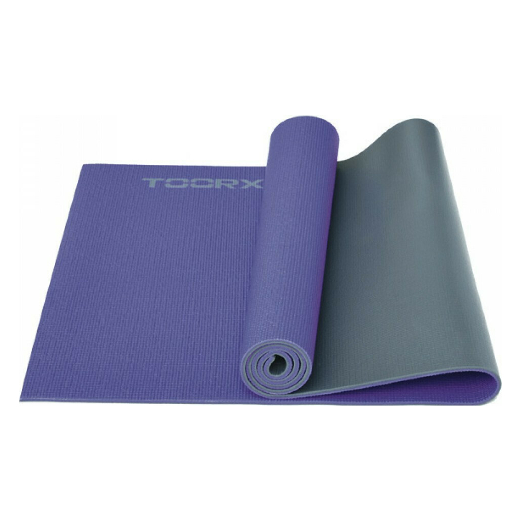 Килимок для йоги Toorx Yoga PVC 173 х 60 х 0,6 см Viola/Antracite (MAT-177) (931139) - зображення 1