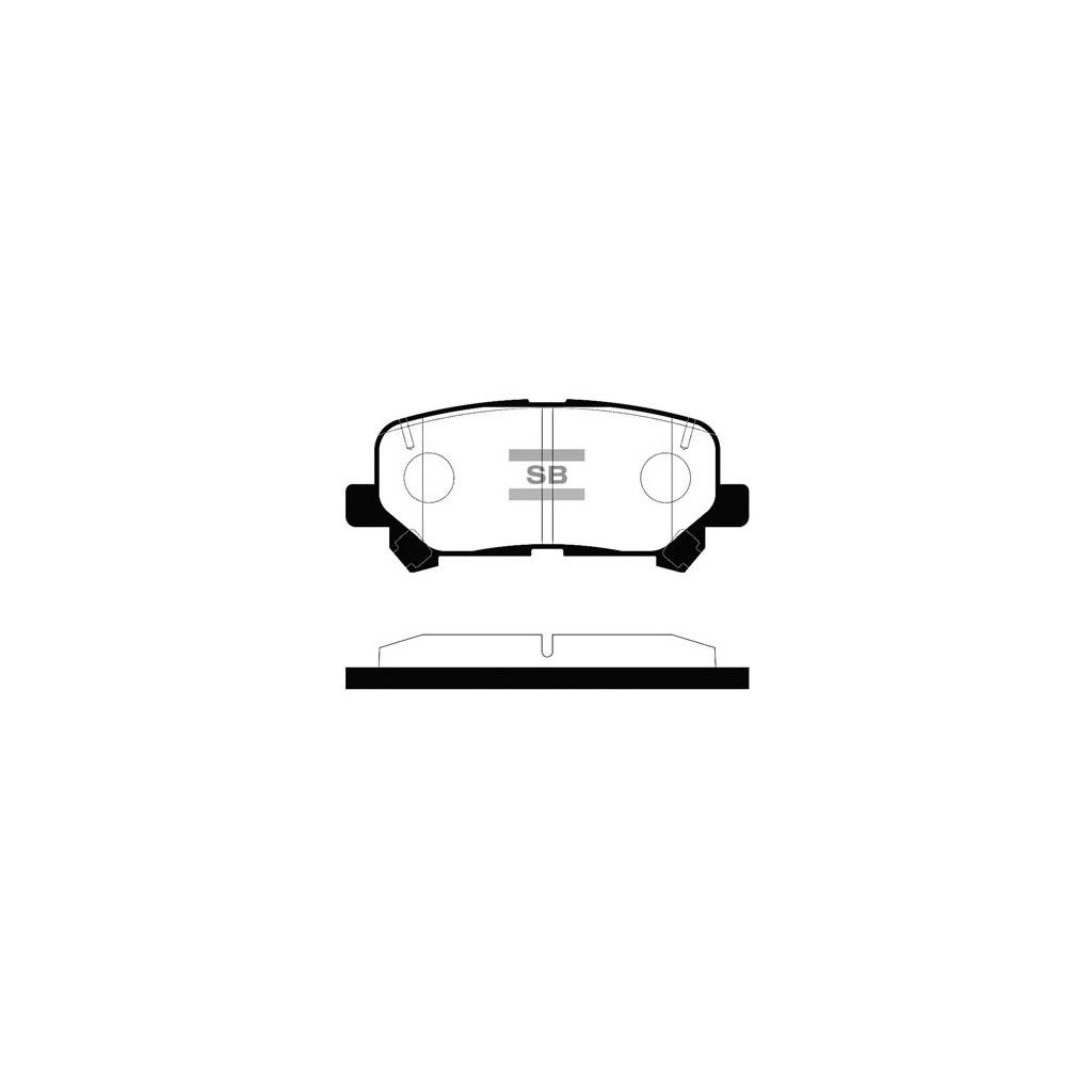 Гальмівні колодки HI-Q SP1461A - зображення 1