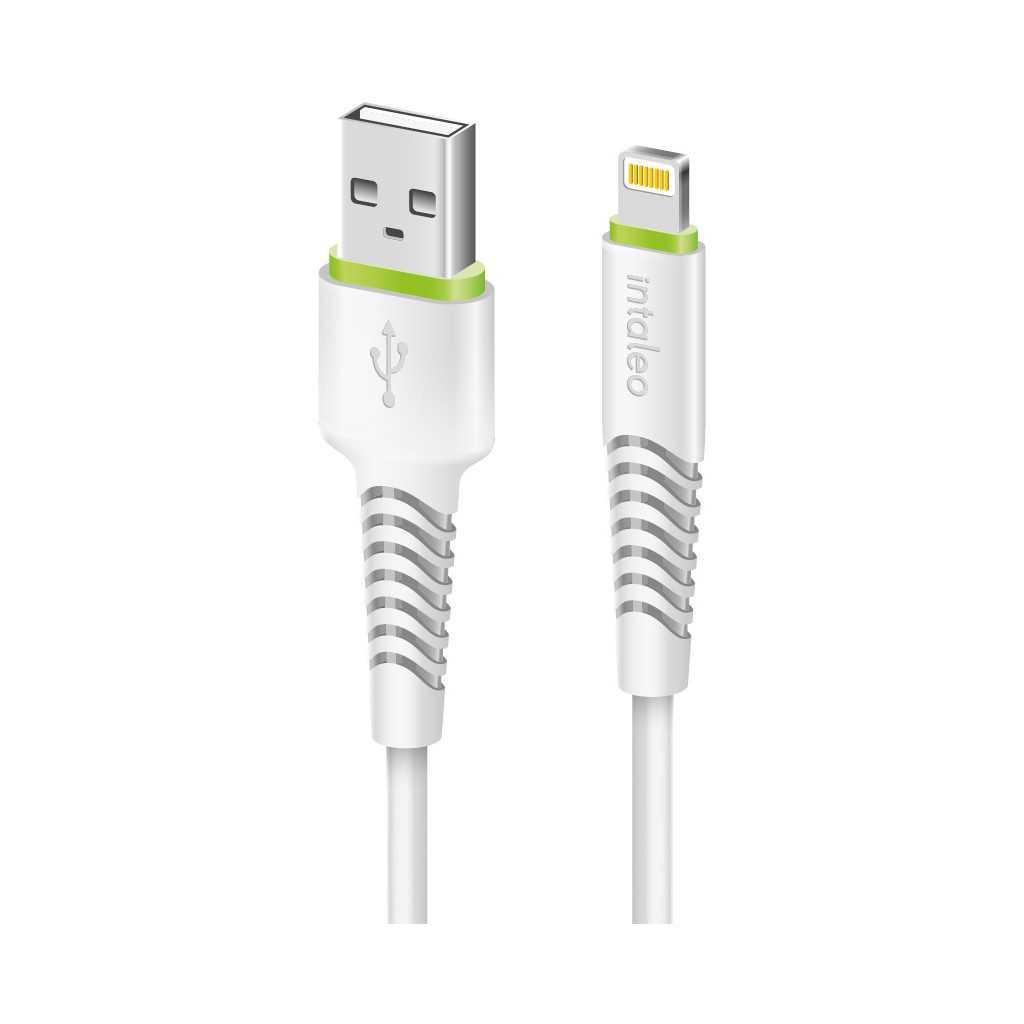 Дата кабель USB 2.0 AM to Lightning 2.0m CBFLEXL2 white Intaleo (1283126521416) - зображення 1