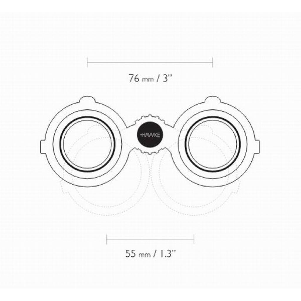 Бінокль Hawke Endurance Top Hinge ED 10x32 (Green) (36203) - зображення 3