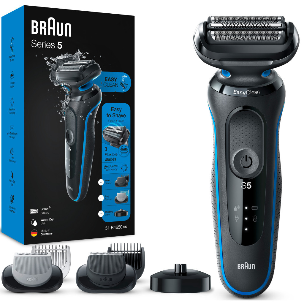 Електробритва Braun Series 5 51-B4650cs BLACK / BLUE - зображення 3