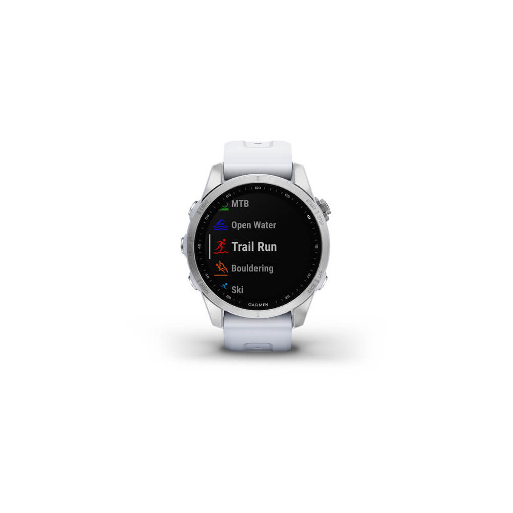 Смарт-годинник Garmin fenix 7S Stainless Steel w/ Whitestone Band, GPS (010-02539-03) - зображення 6