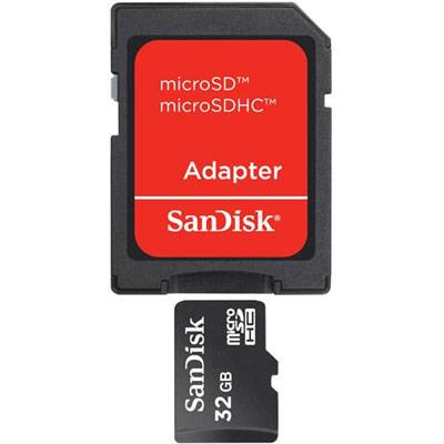 Карта пам'яті SanDisk 32Gb microSDHC class 4 (SDSDQM-032G-B35A) - зображення 1