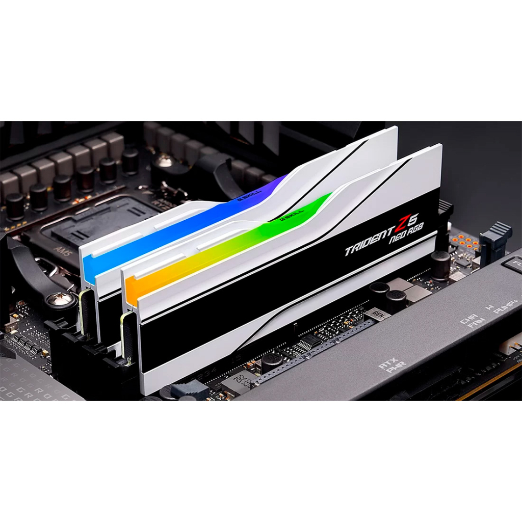 Модуль пам'яті для комп'ютера DDR5 64GB (2x32GB) 6000 MHz Trident Z5 Neo RGB Matte White G.Skill (F5-6000J3636F32GX2-TZ5NRW) - зображення 4