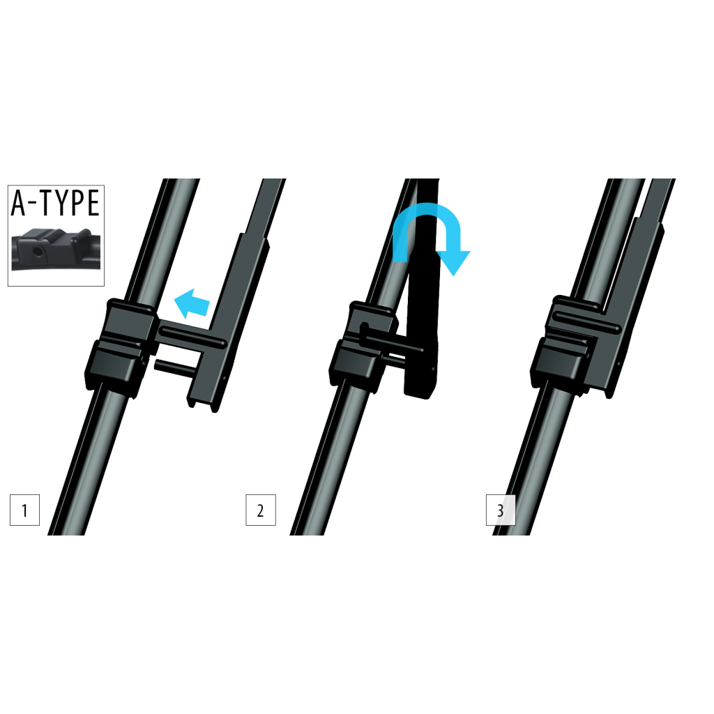 Щітка склоочисника OXIMO 550+400 мм (WA450600) - зображення 2