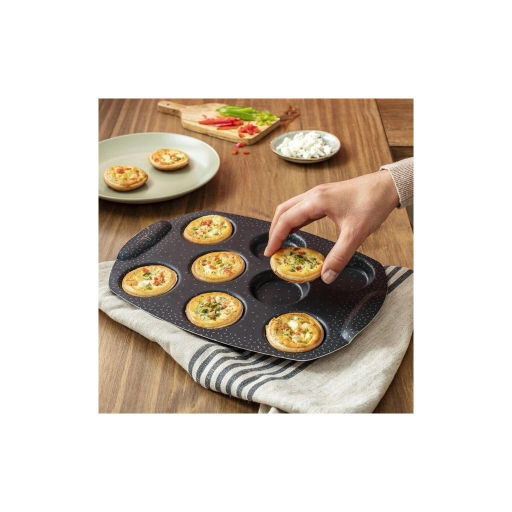 Форма для випікання Tefal PerfectBake, 8 форм, круглий, 21х29см, алюміній, коричневий (J5734902) - изображение 3