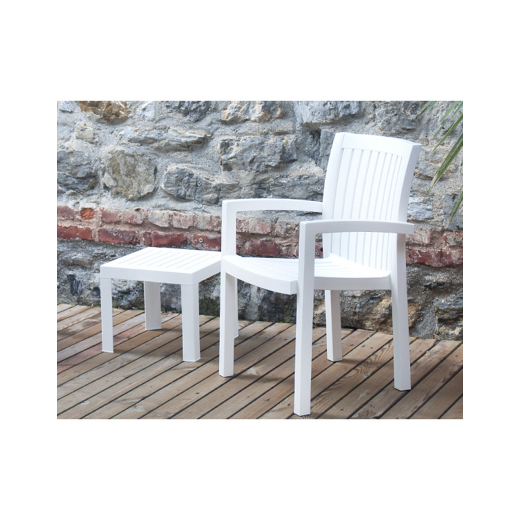 Стіл садовий PAPATYA до шезлонга Suda темно-зелений (4349) - зображення 3