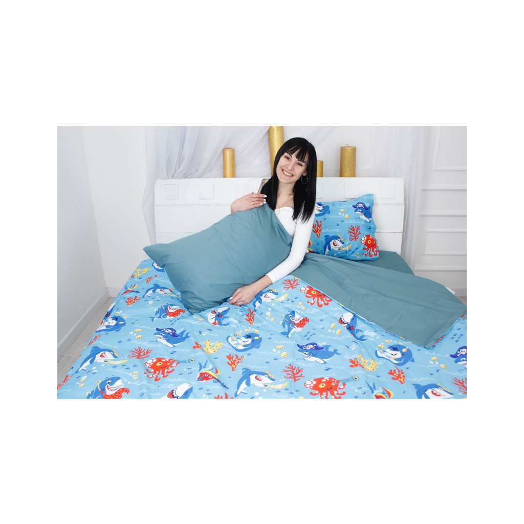 Постільна білизна MirSon Сатин 22-1314 Cerulean King Size (2200005113059) - зображення 6