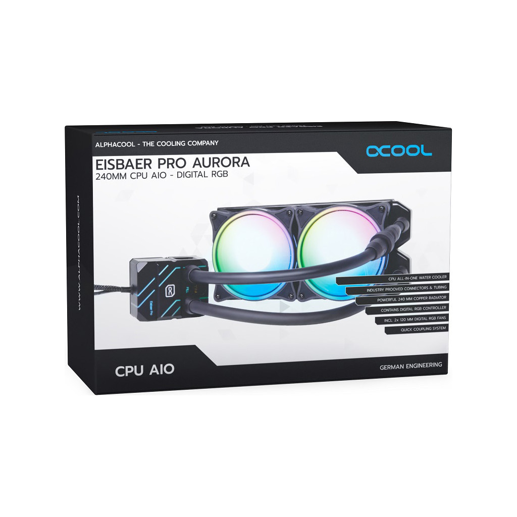 Система рідинного охолодження Alphacool PRO AURORA 240 AIO (11772) - зображення 9