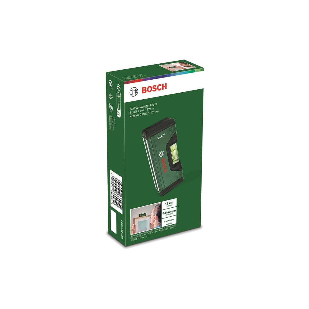 Рівень Bosch 12см, 1 капсули, алюмінієвий (1.600.A03.2V4) - зображення 6