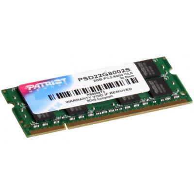 Модуль пам'яті для ноутбука SoDIMM DDR2 2GB 800 MHz Patriot (PSD22G8002S) - зображення 2