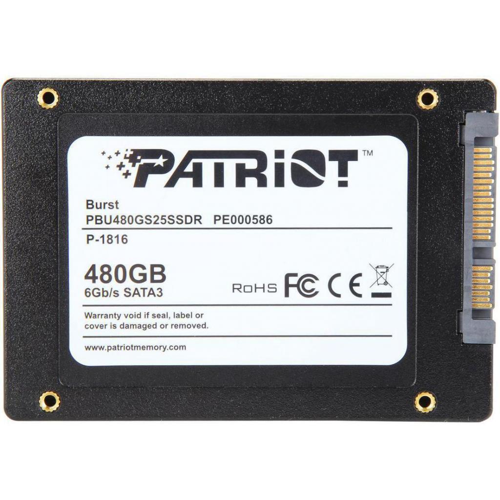 Накопичувач SSD 2.5" 480GB Patriot (PBU480GS25SSDR) - зображення 3
