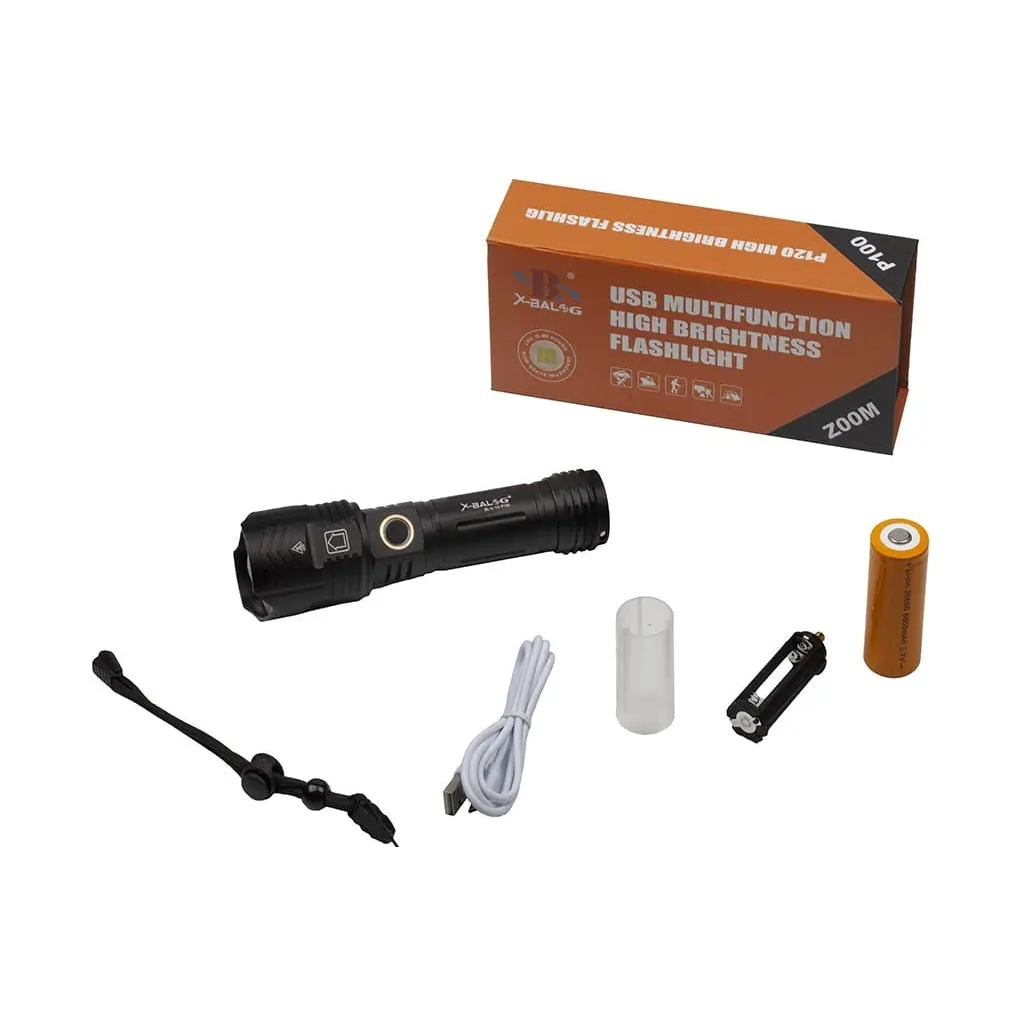 Ліхтар X-Balog BL-L-12-P100 алюмінієвий з опцією PowerBank (L095) - зображення 10